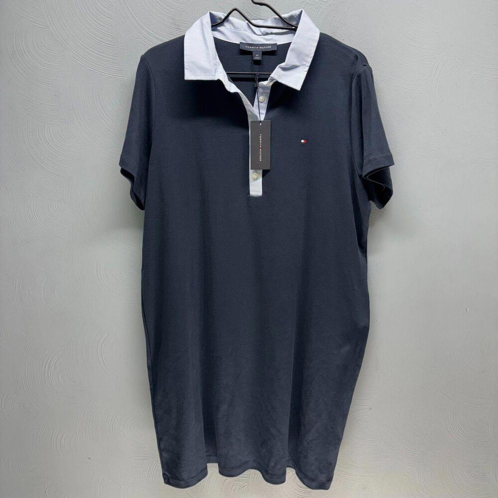 Tommy Hilfiger NWT Collared Above the Knee Wear to Work Shift Dress Plus Size 0X